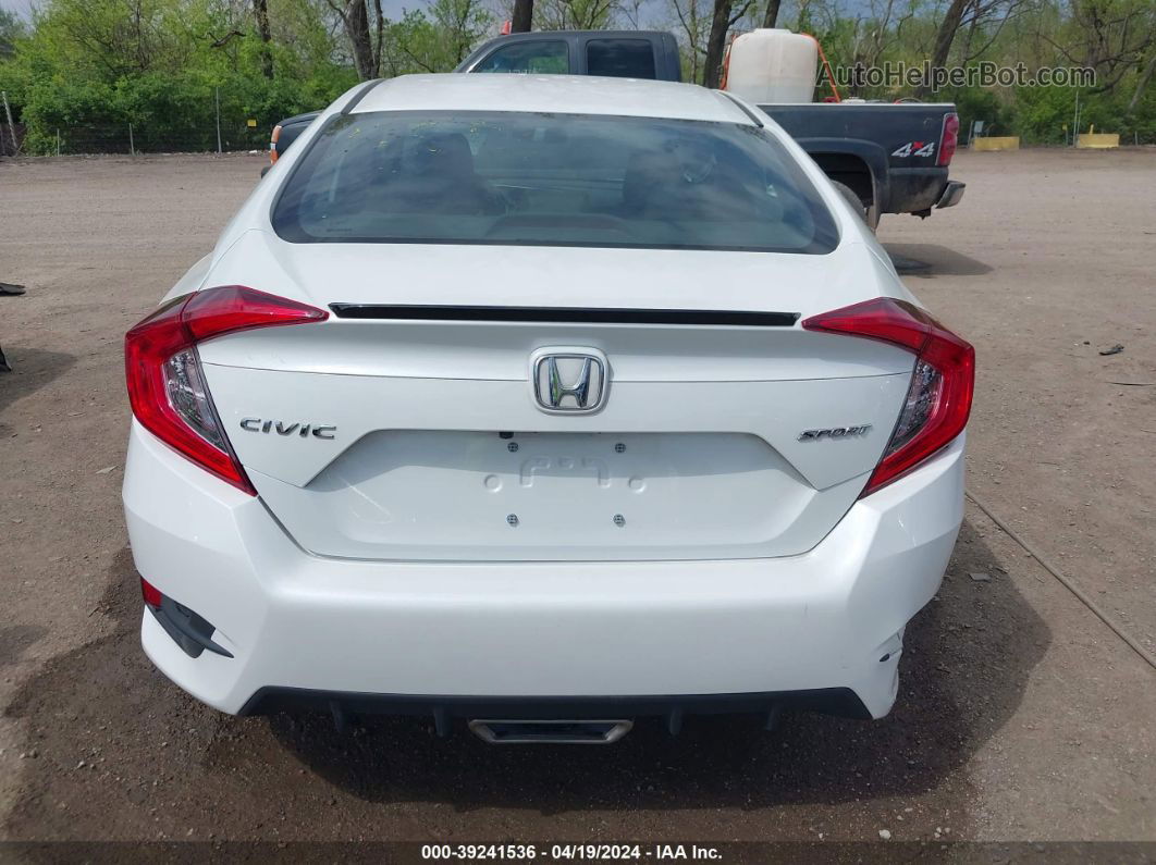 2020 Honda Civic Sport White vin: 19XFC2E86LE022737