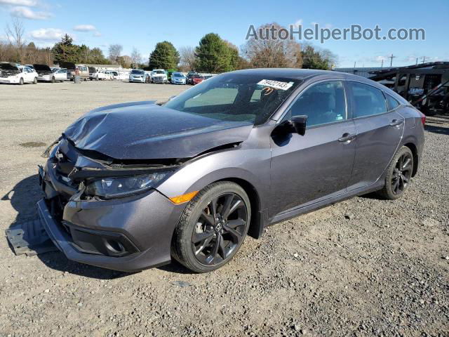 2020 Honda Civic Sport Gray vin: 19XFC2E86LE024519