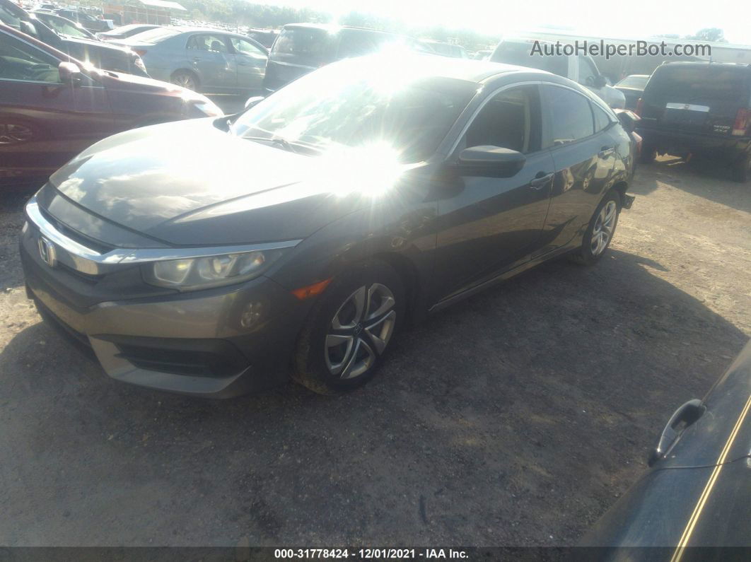 2016 Honda Civic Lx Gray vin: 19XFC2F50GE011937