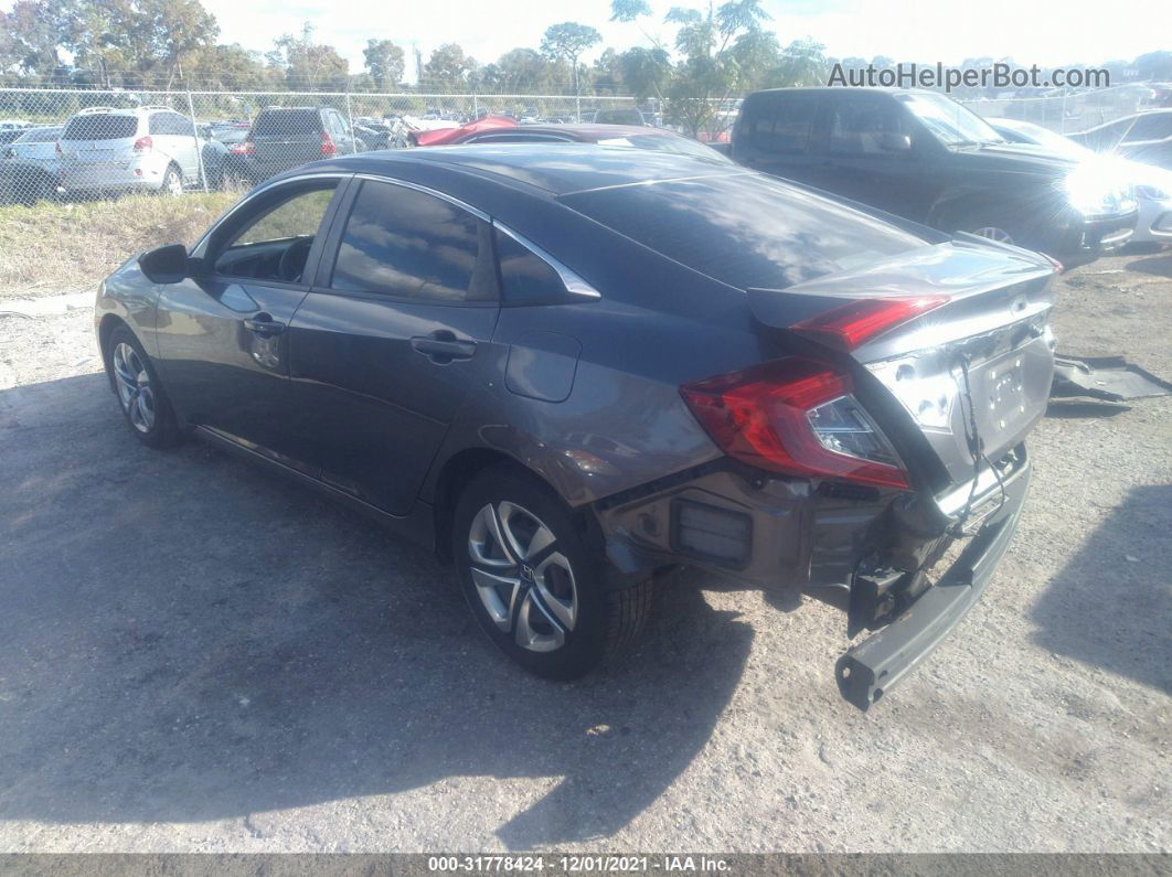 2016 Honda Civic Lx Gray vin: 19XFC2F50GE011937