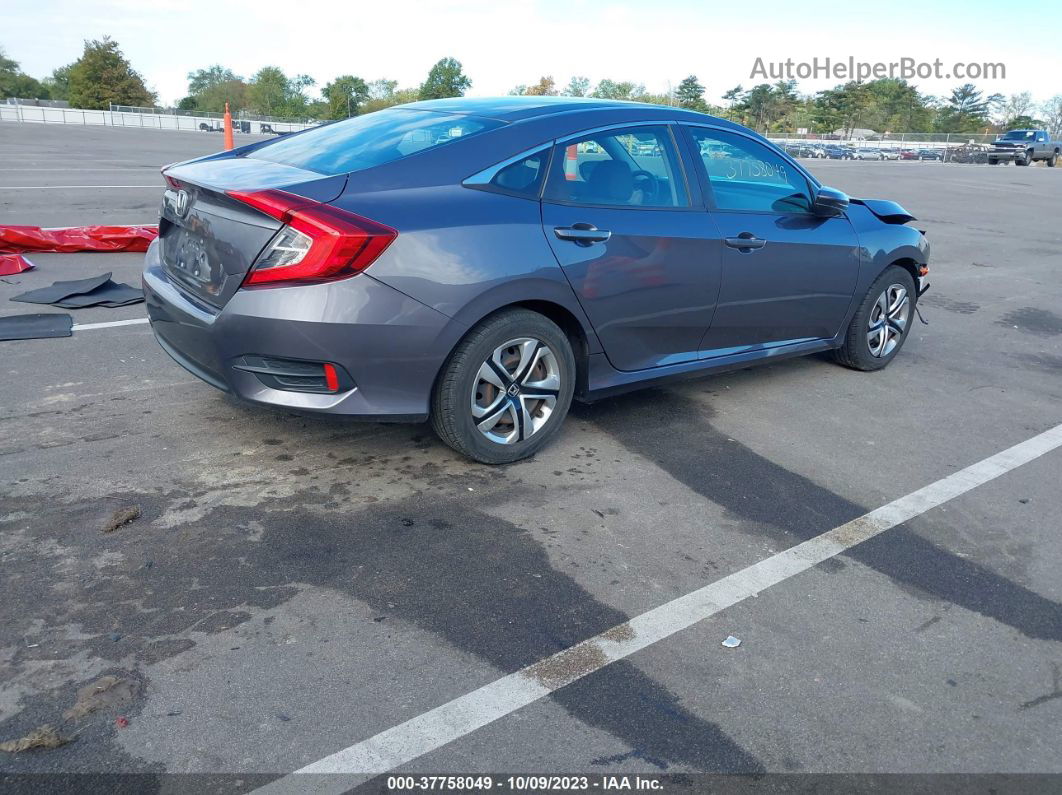 2016 Honda Civic Lx Серый vin: 19XFC2F50GE013476