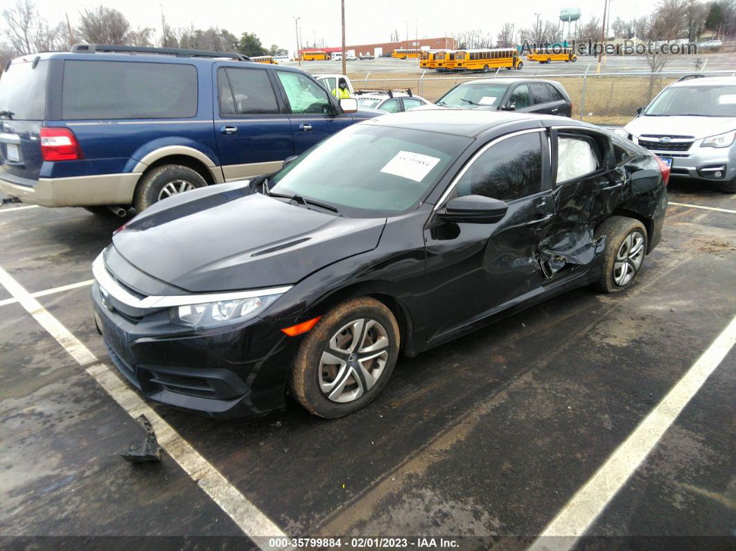 2016 Honda Civic Lx Black vin: 19XFC2F50GE029371