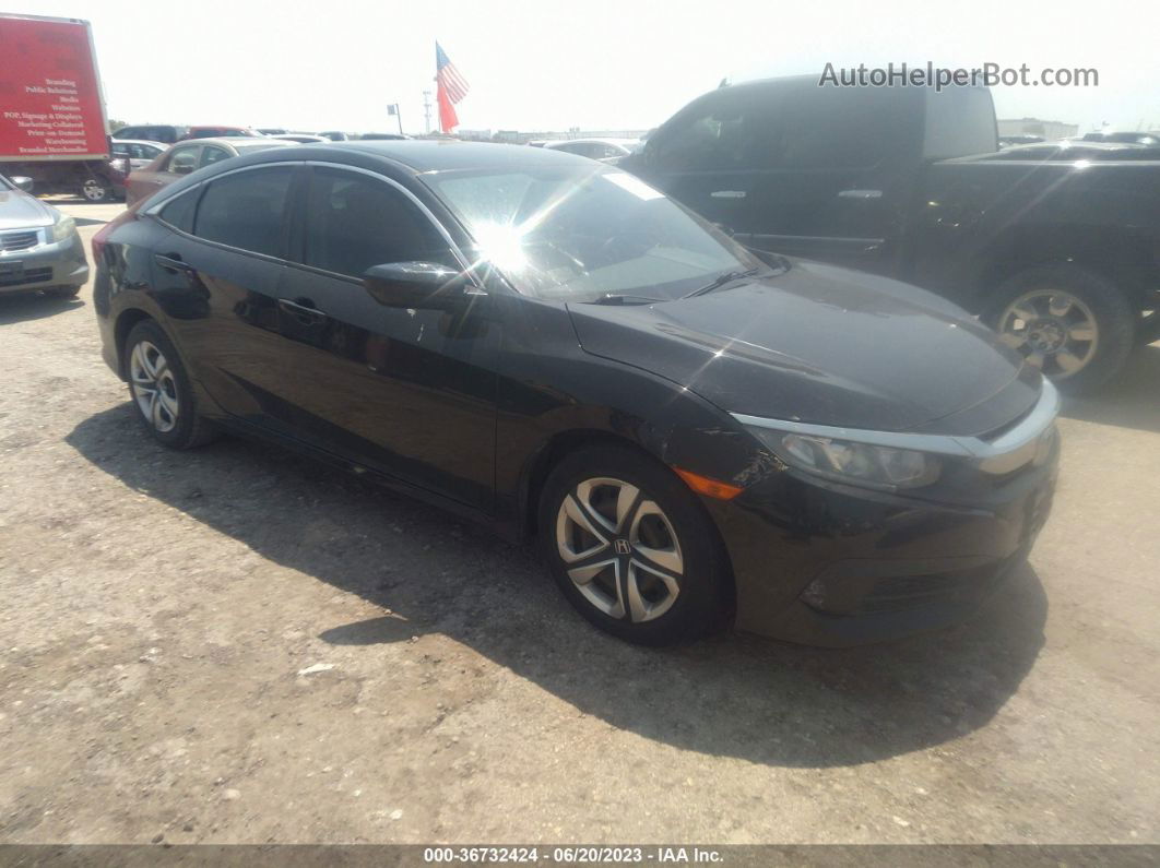 2016 Honda Civic Sedan Lx Black vin: 19XFC2F50GE077534