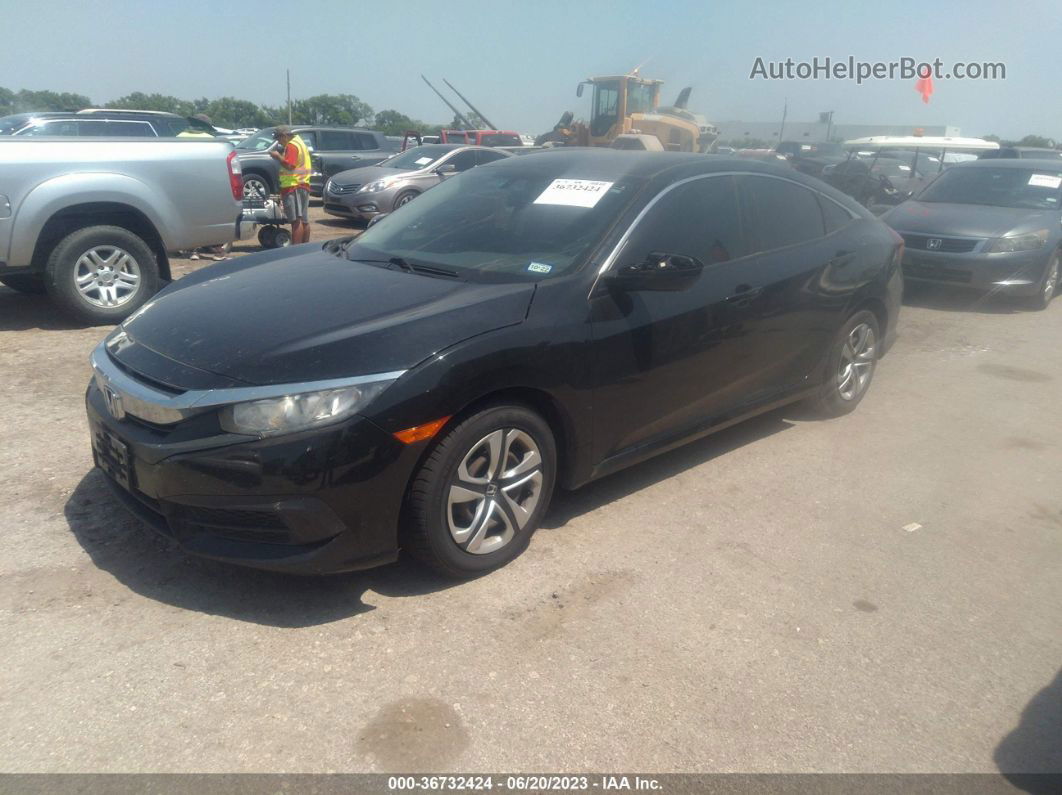 2016 Honda Civic Sedan Lx Black vin: 19XFC2F50GE077534