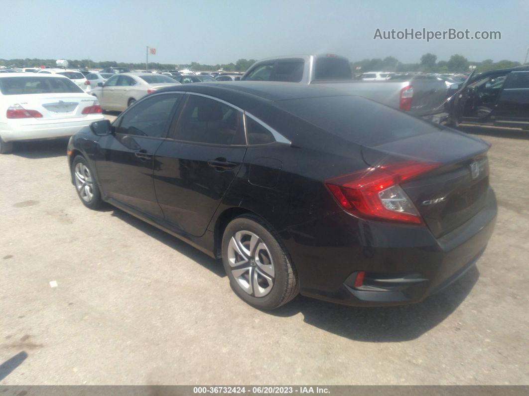 2016 Honda Civic Sedan Lx Black vin: 19XFC2F50GE077534