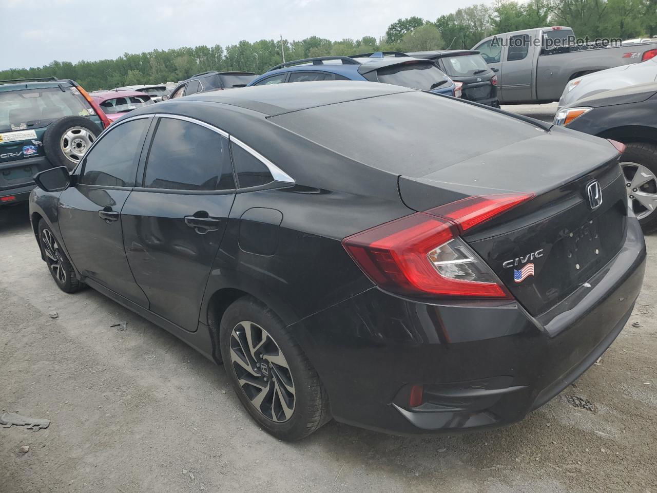 2017 Honda Civic Lx Black vin: 19XFC2F50HE000499