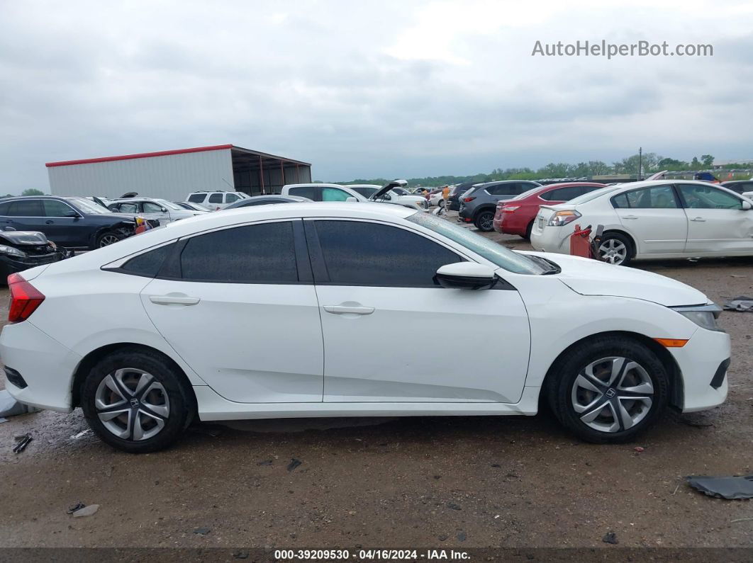 2017 Honda Civic Lx White vin: 19XFC2F50HE007646