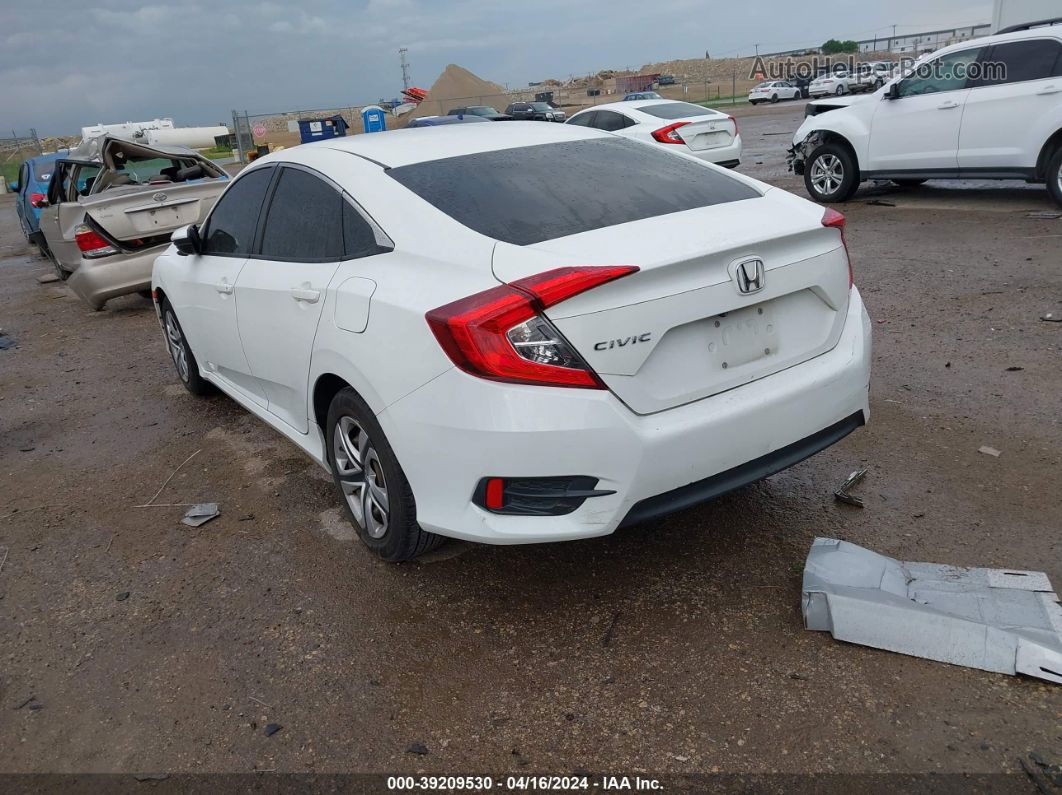 2017 Honda Civic Lx White vin: 19XFC2F50HE007646