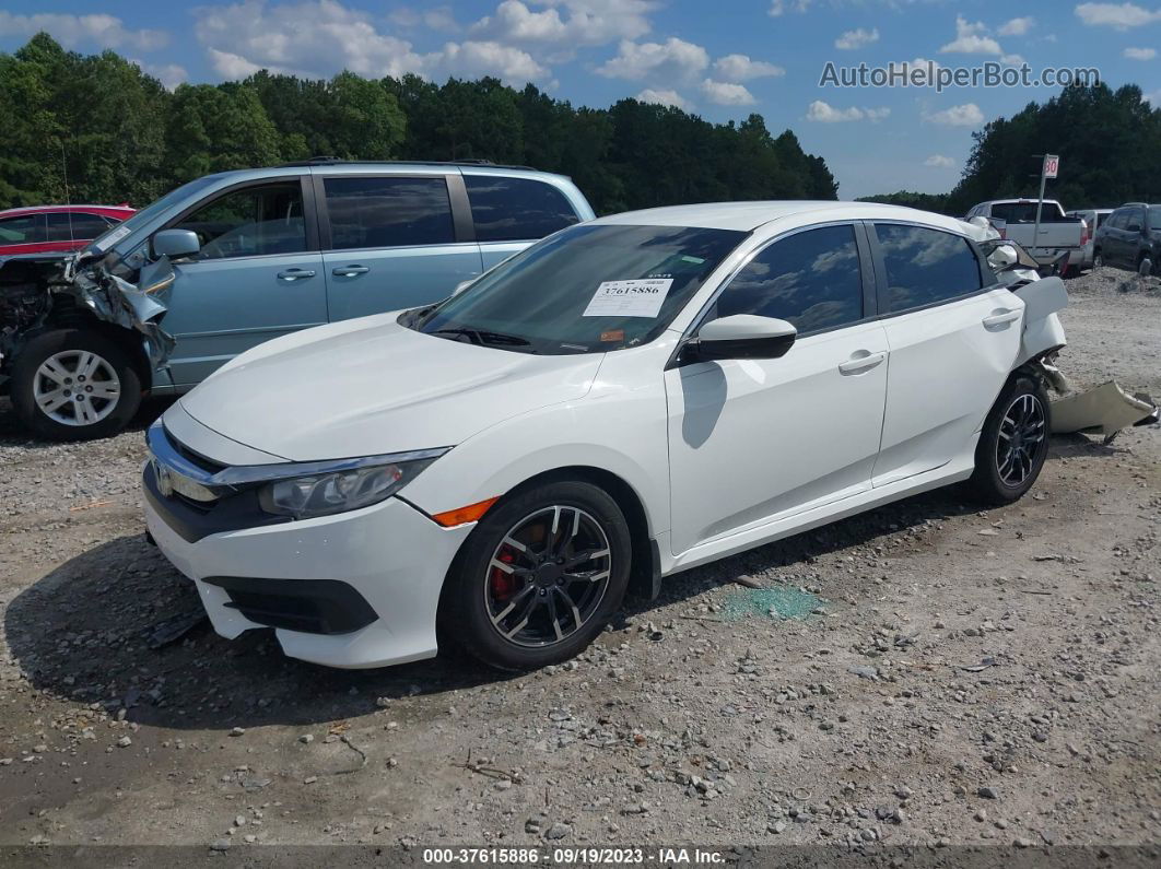 2017 Honda Civic Sedan Lx White vin: 19XFC2F50HE028481