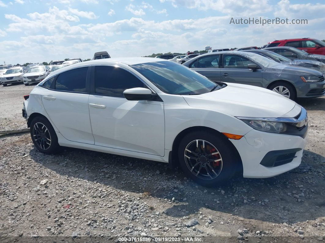 2017 Honda Civic Sedan Lx White vin: 19XFC2F50HE028481