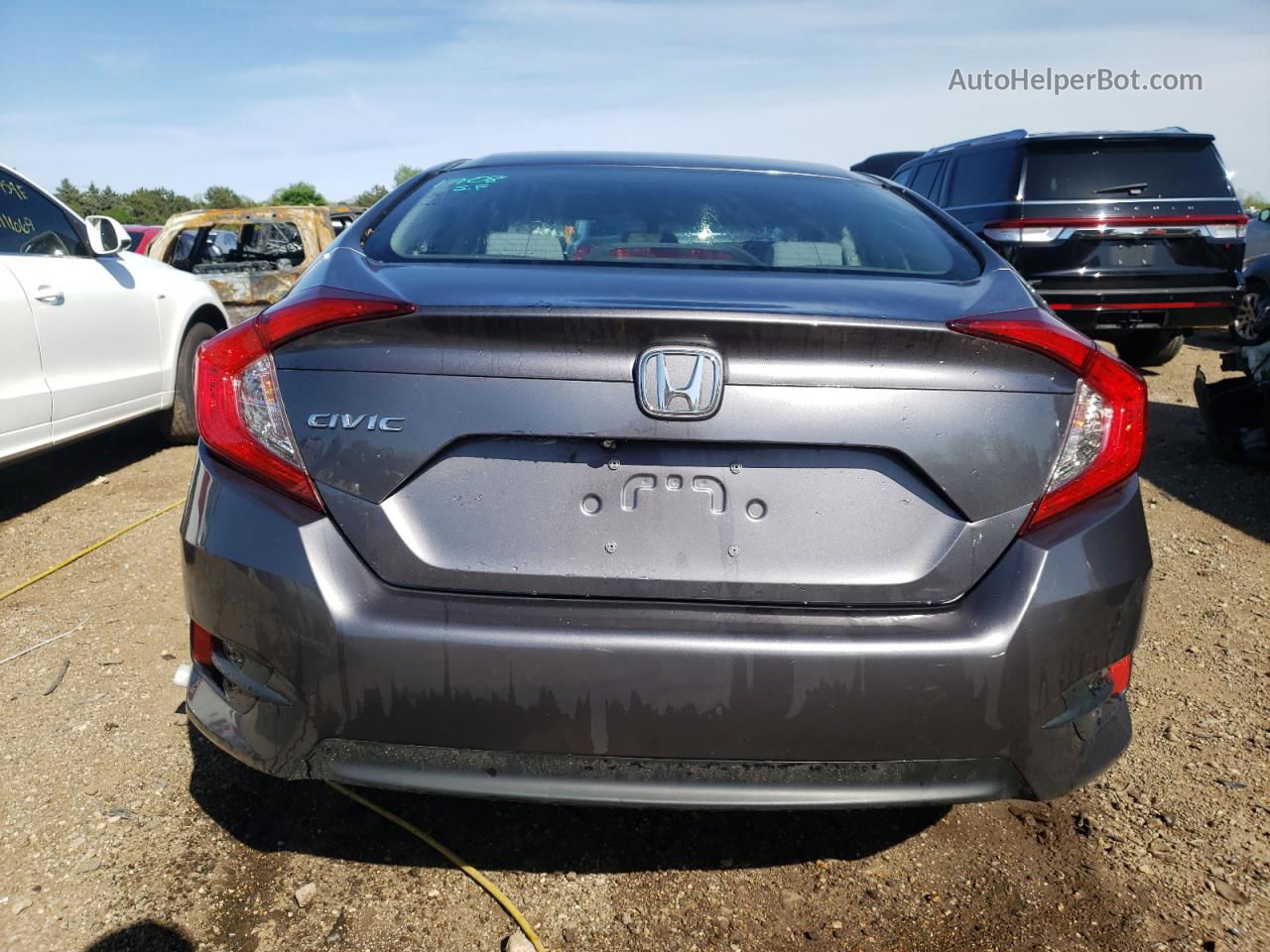 2017 Honda Civic Lx Gray vin: 19XFC2F50HE036192