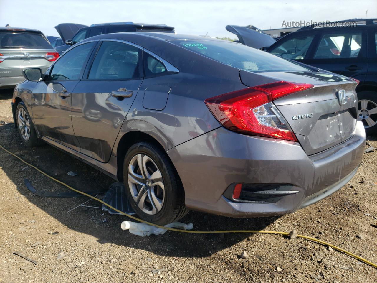 2017 Honda Civic Lx Gray vin: 19XFC2F50HE036192