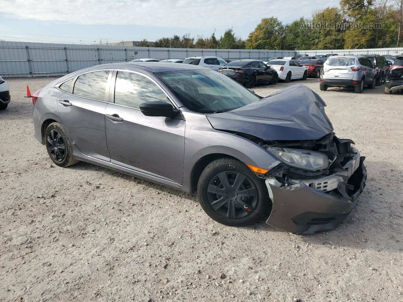 2017 Honda Civic Lx Charcoal vin: 19XFC2F50HE041005