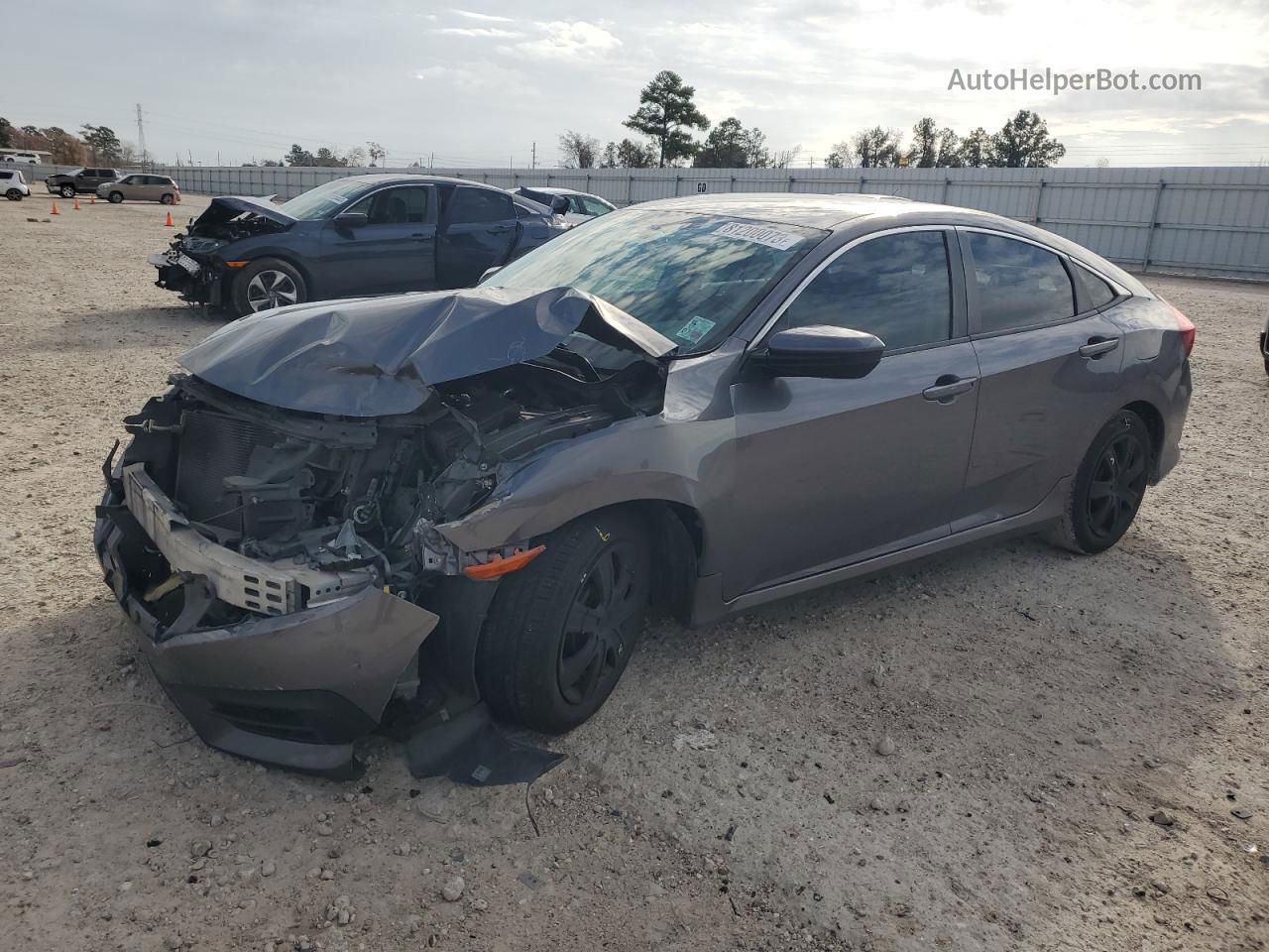 2017 Honda Civic Lx Charcoal vin: 19XFC2F50HE041005