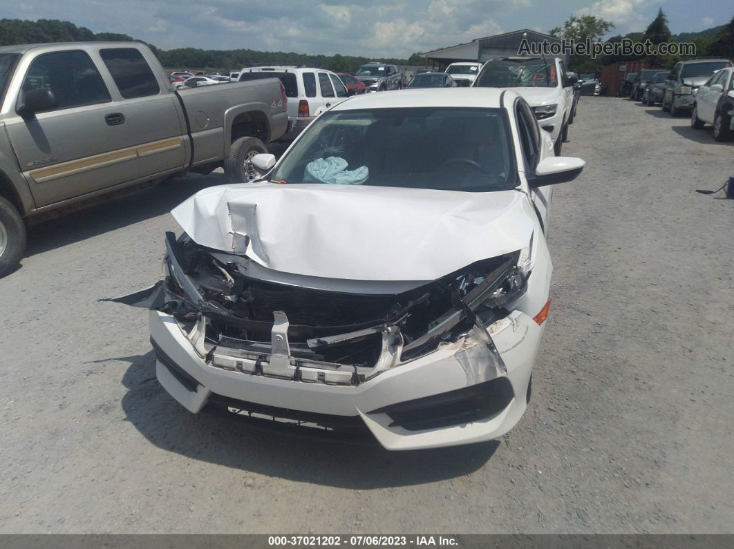 2017 Honda Civic Sedan Lx White vin: 19XFC2F50HE049427