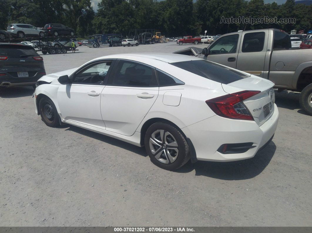 2017 Honda Civic Sedan Lx White vin: 19XFC2F50HE049427