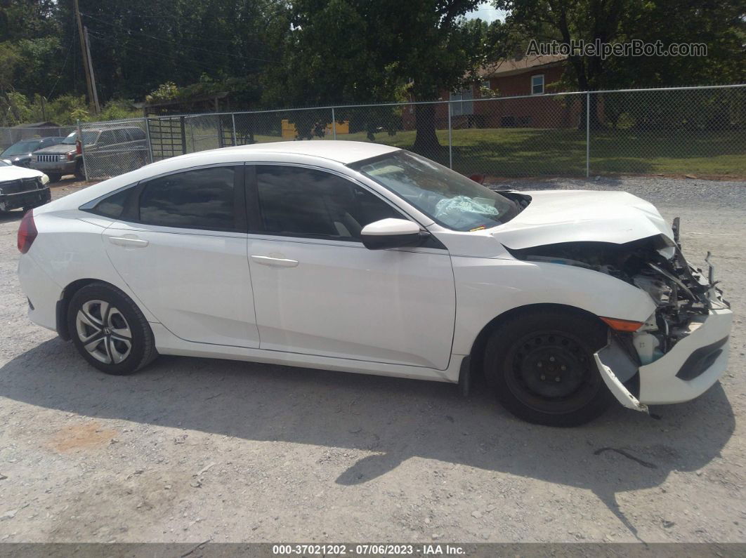 2017 Honda Civic Sedan Lx White vin: 19XFC2F50HE049427