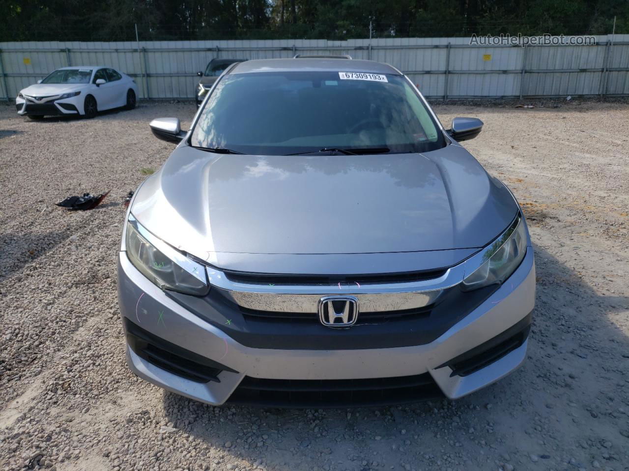 2017 Honda Civic Lx Silver vin: 19XFC2F50HE063411