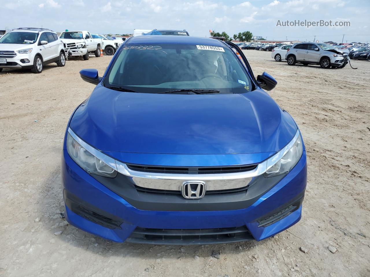 2017 Honda Civic Lx Синий vin: 19XFC2F50HE064428