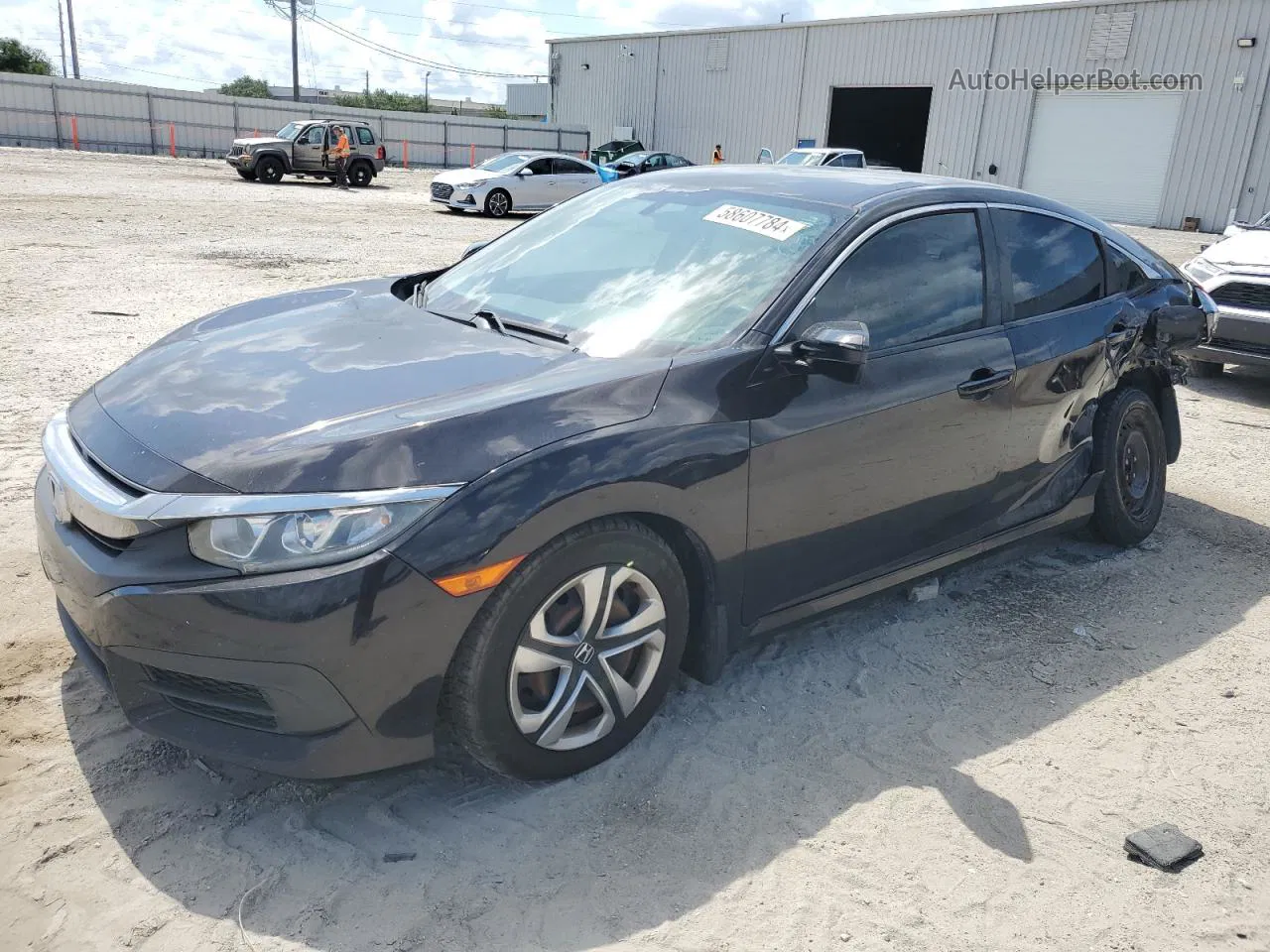 2017 Honda Civic Lx Black vin: 19XFC2F50HE073940