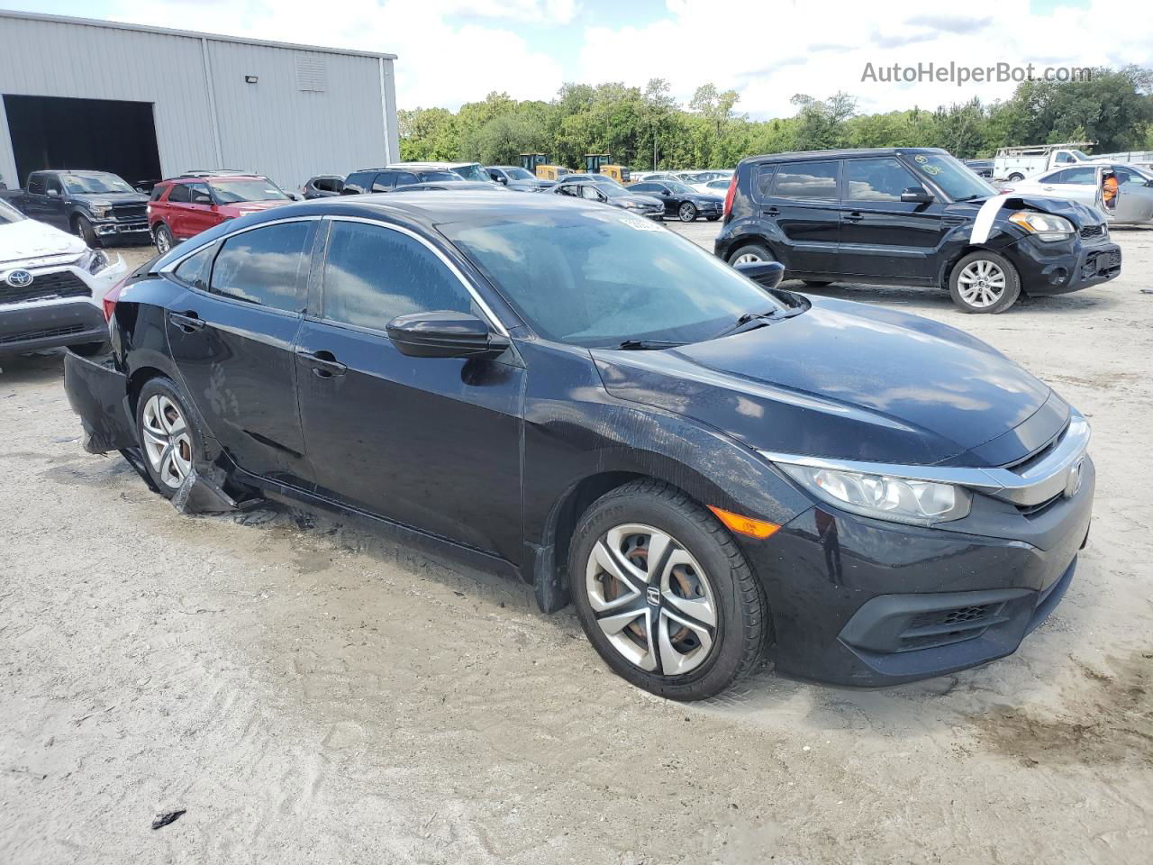 2017 Honda Civic Lx Black vin: 19XFC2F50HE073940