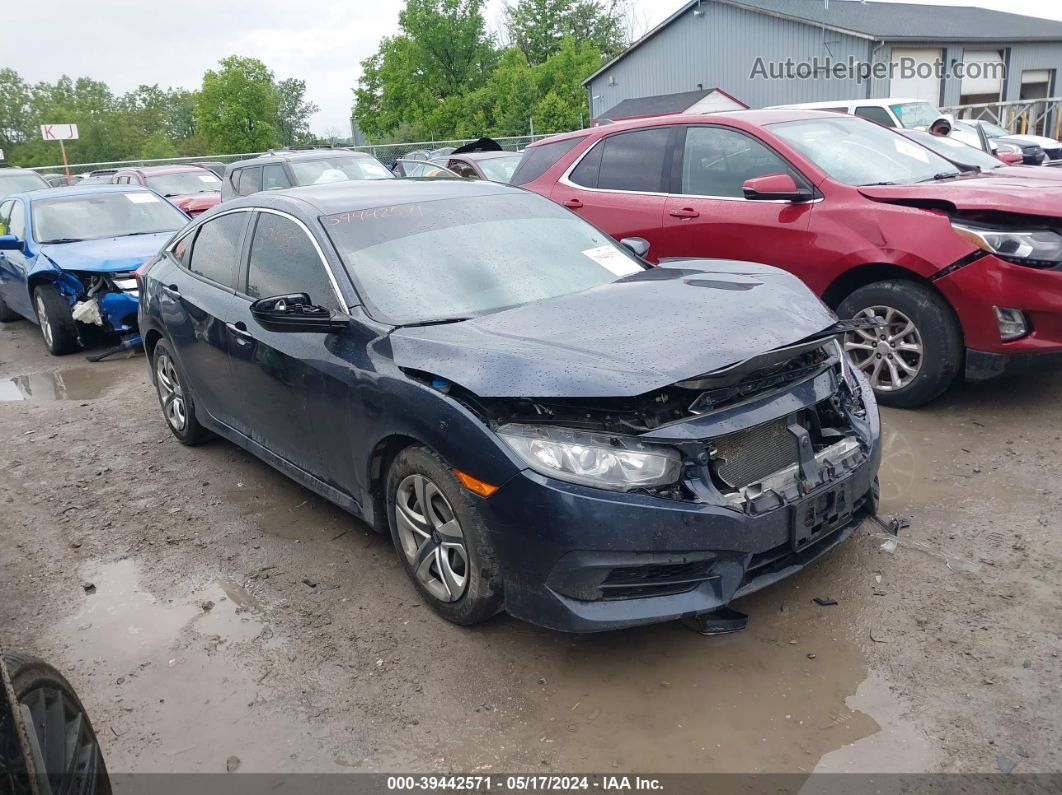 2017 Honda Civic Lx Gray vin: 19XFC2F50HE078605