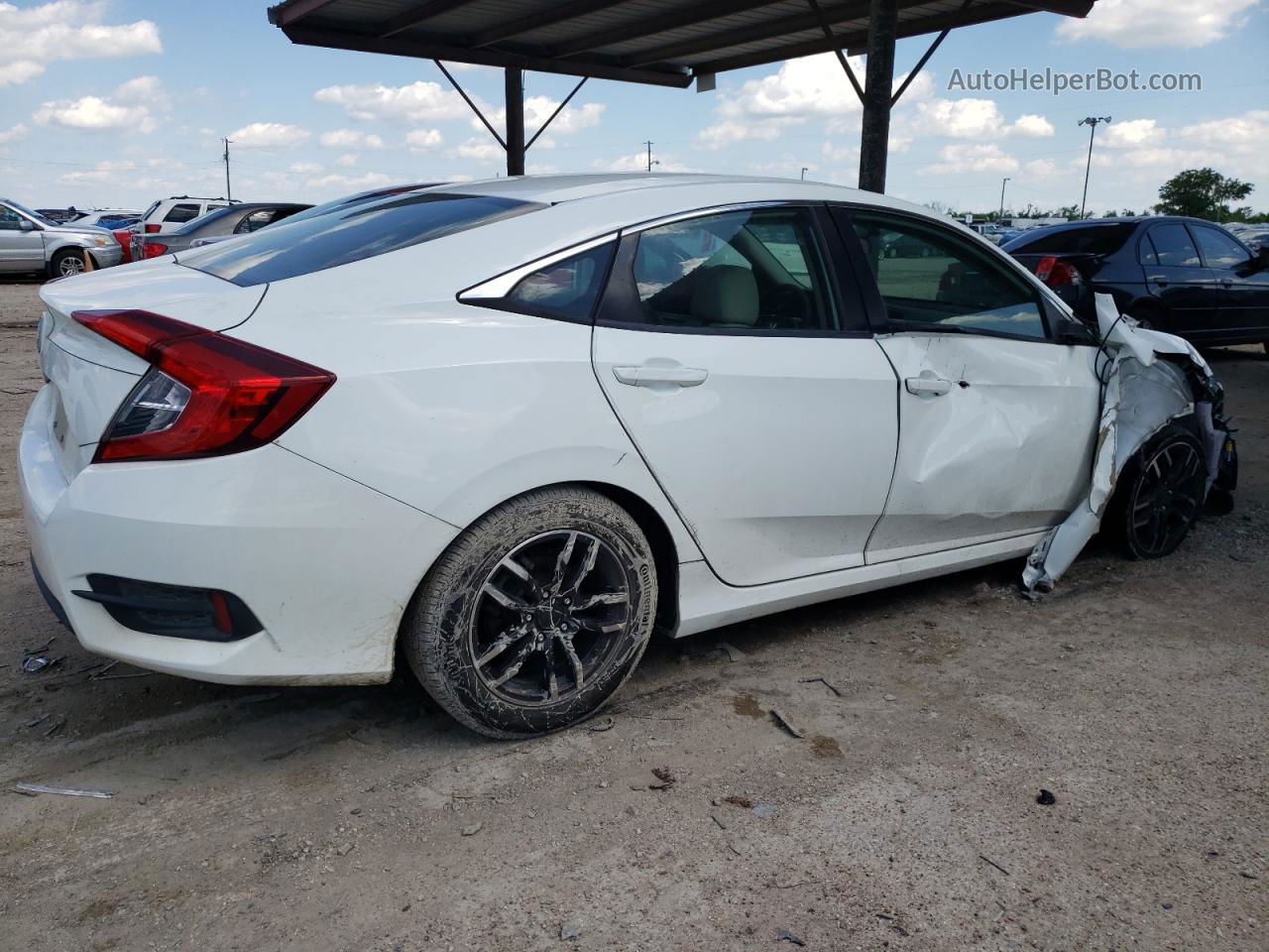 2017 Honda Civic Lx White vin: 19XFC2F50HE081455