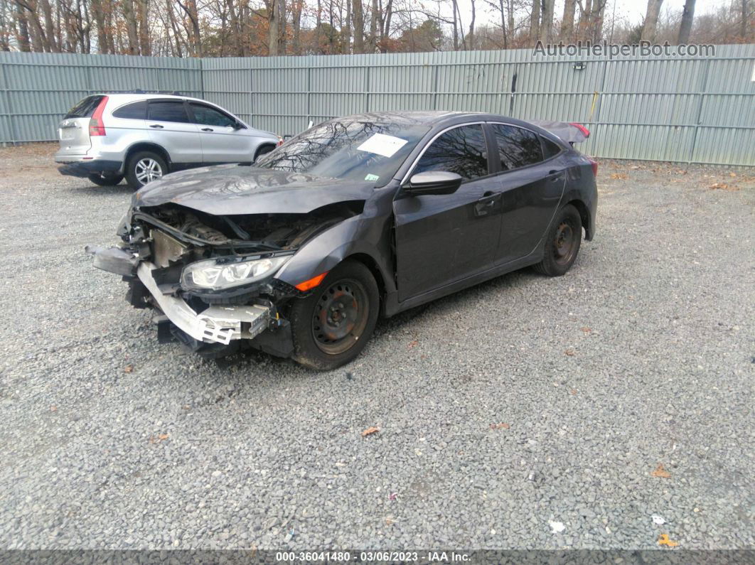 2017 Honda Civic Lx Gray vin: 19XFC2F50HE224324