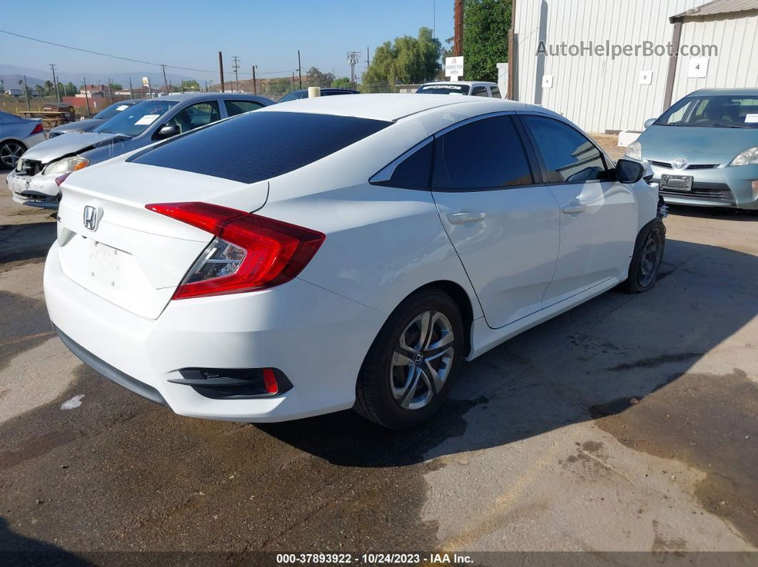 2016 Honda Civic Lx White vin: 19XFC2F51GE201875