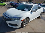 2016 Honda Civic Lx White vin: 19XFC2F51GE201875