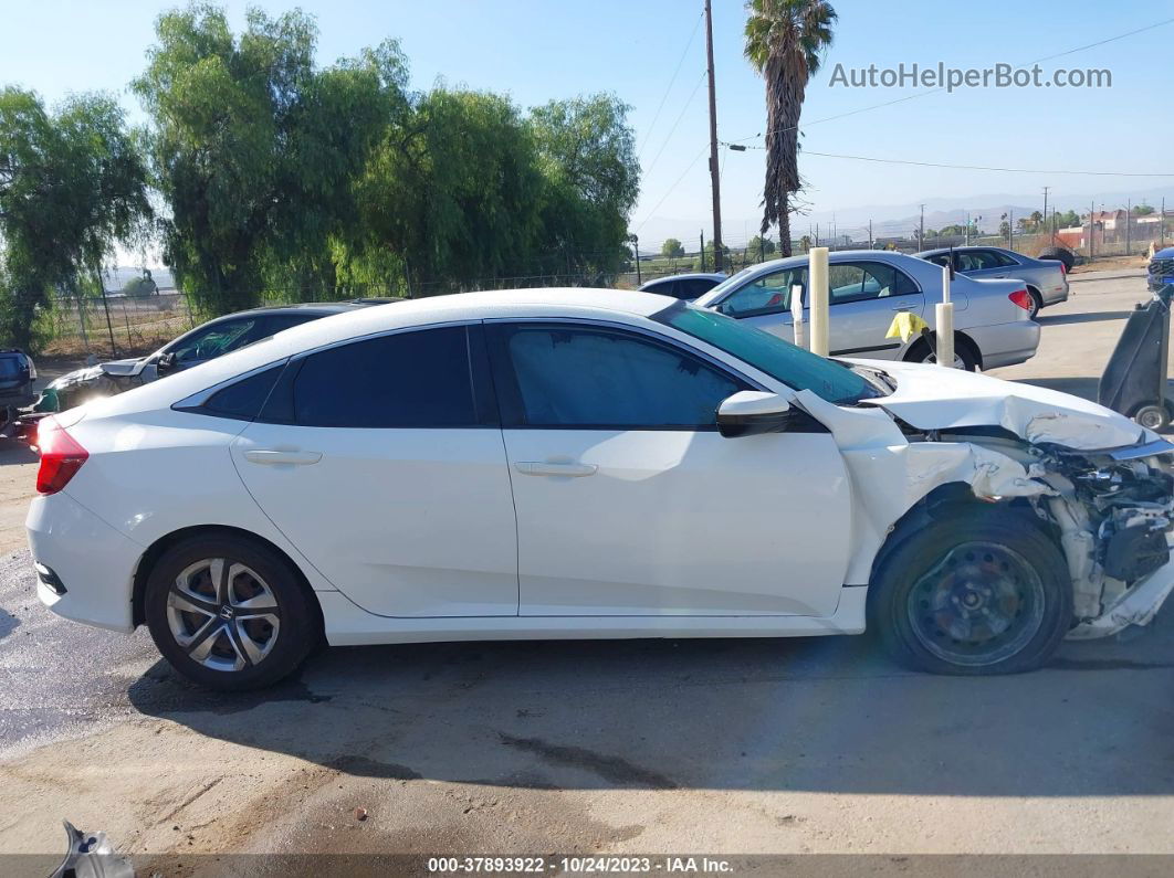 2016 Honda Civic Lx White vin: 19XFC2F51GE201875