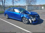 2016 Honda Civic Lx Blue vin: 19XFC2F51GE203898