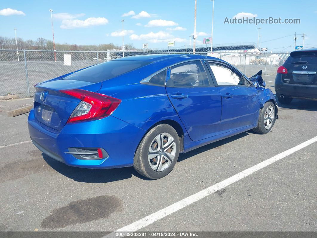 2016 Honda Civic Lx Blue vin: 19XFC2F51GE203898