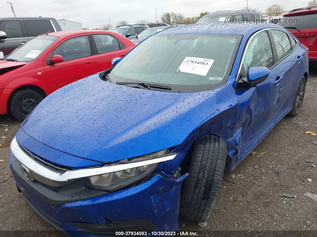 2017 Honda Civic Lx Blue vin: 19XFC2F51HE029669