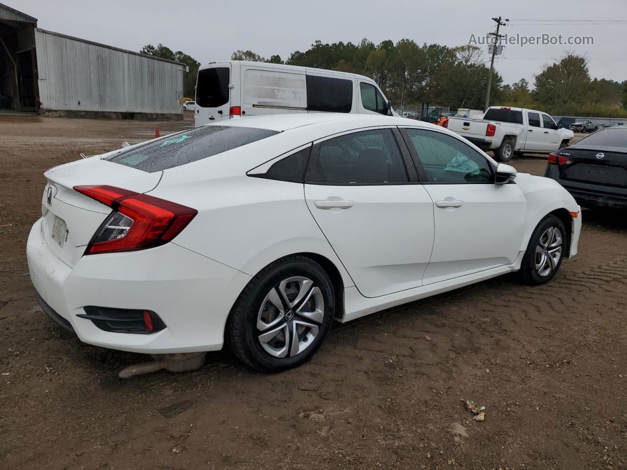 2017 Honda Civic Lx Белый vin: 19XFC2F51HE031325