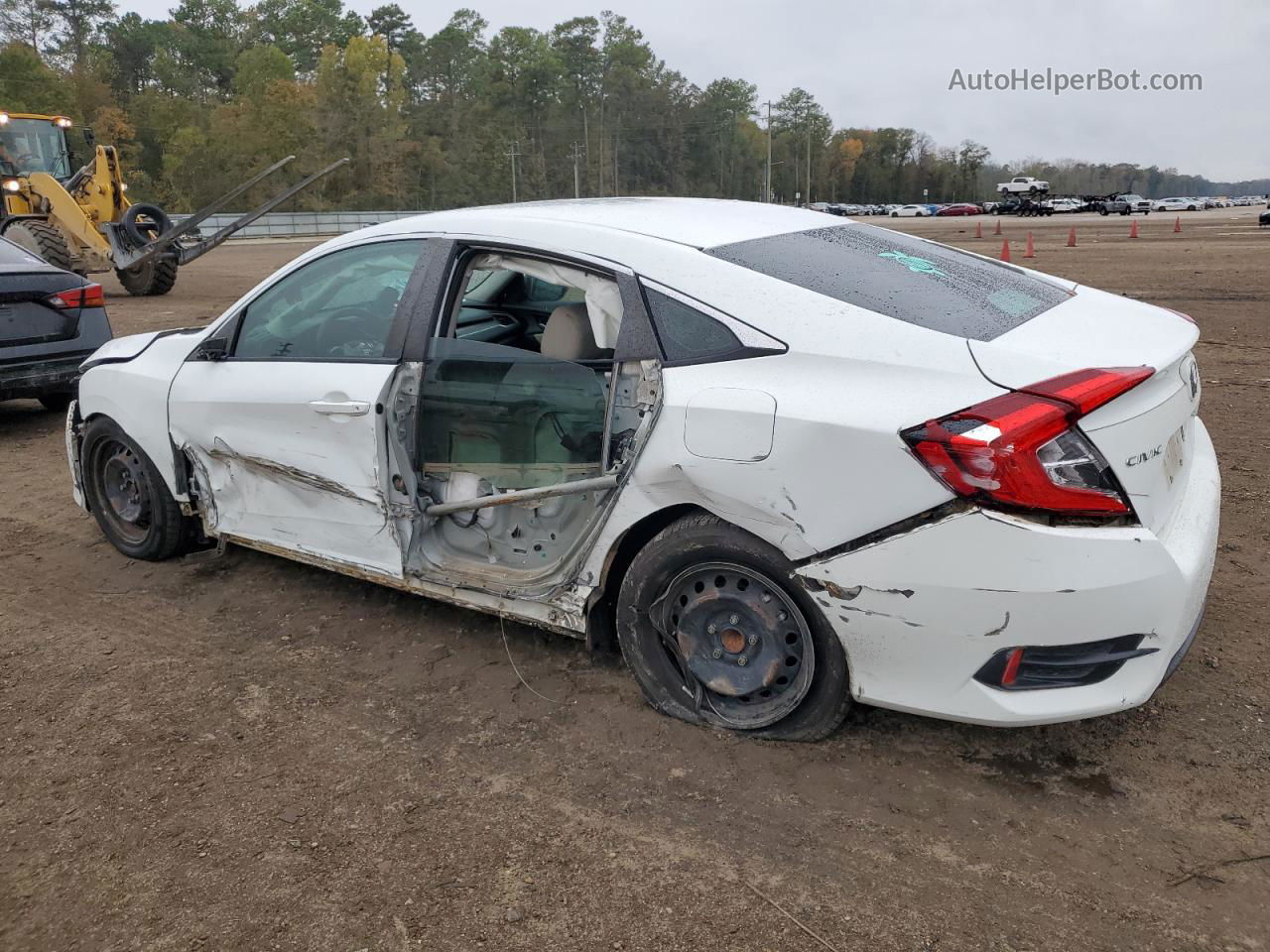 2017 Honda Civic Lx White vin: 19XFC2F51HE031325