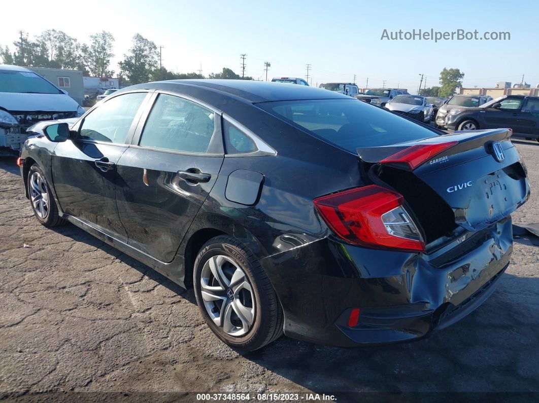 2017 Honda Civic Lx Black vin: 19XFC2F51HE058105