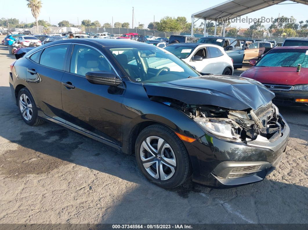 2017 Honda Civic Lx Black vin: 19XFC2F51HE058105