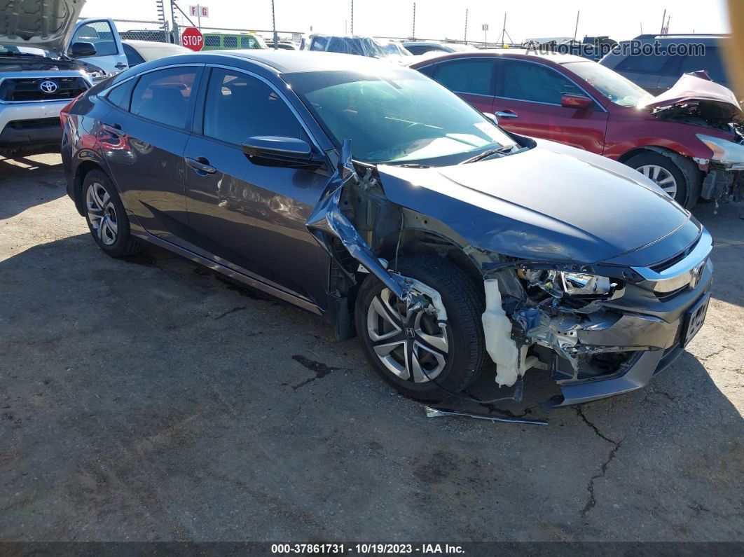 2017 Honda Civic Sedan Lx Gray vin: 19XFC2F51HE068181