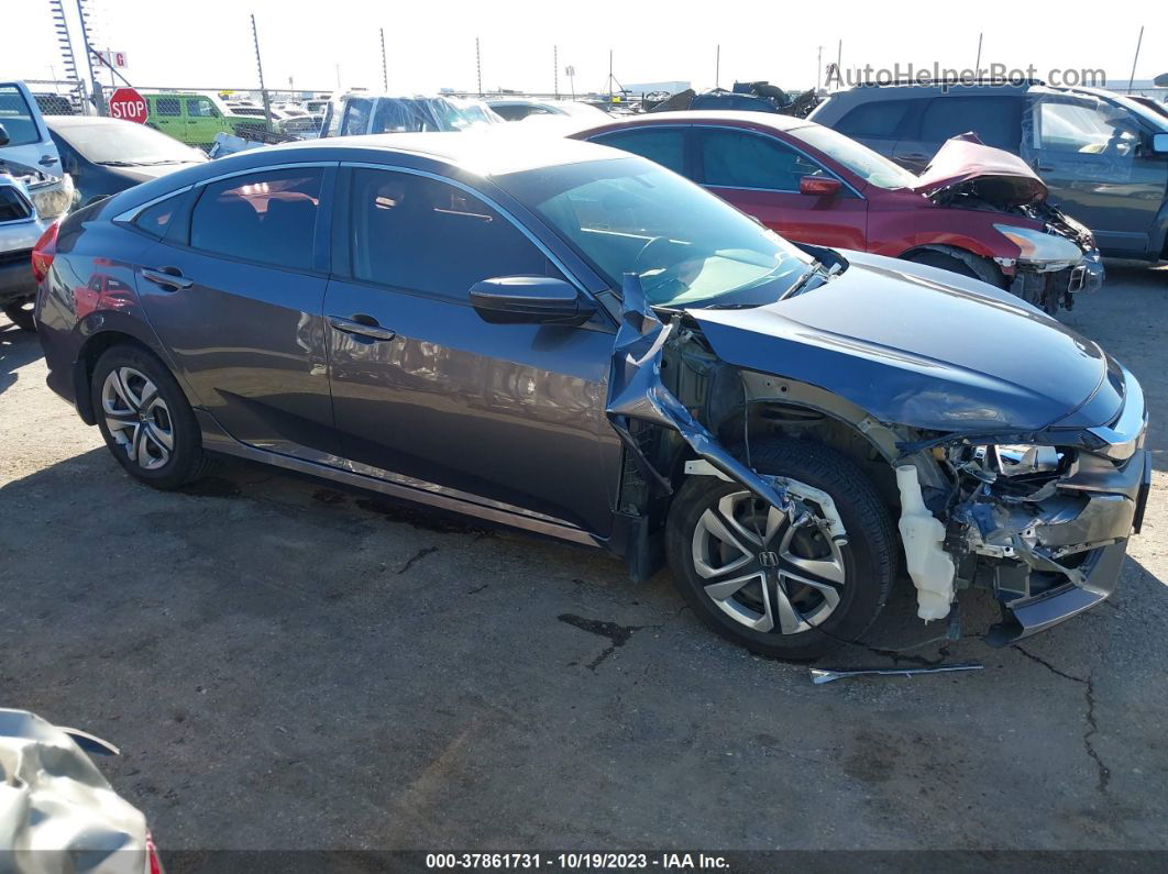 2017 Honda Civic Sedan Lx Gray vin: 19XFC2F51HE068181