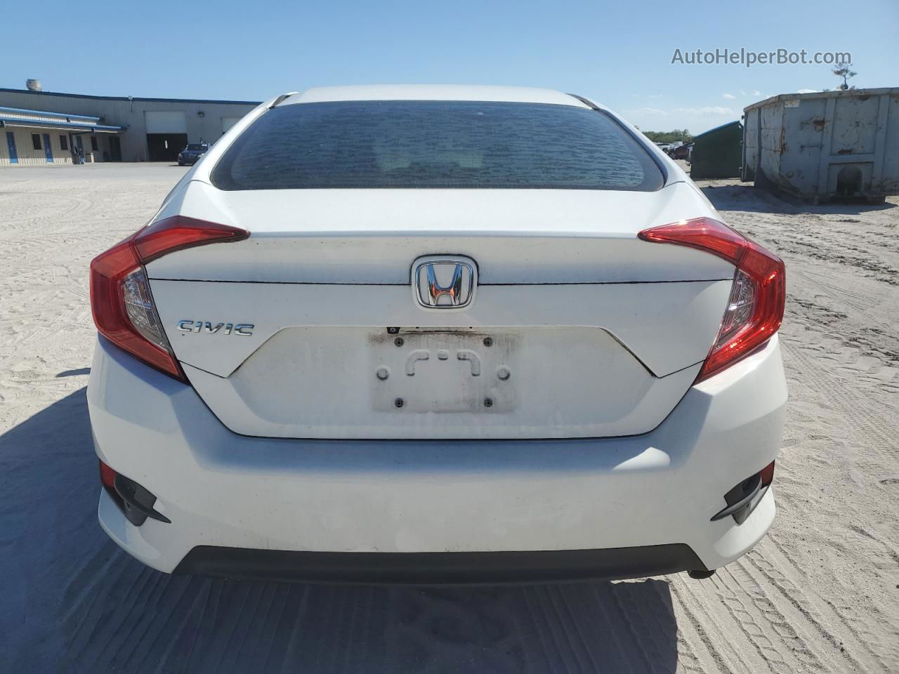 2017 Honda Civic Lx White vin: 19XFC2F51HE073493