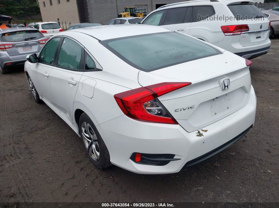 2017 Honda Civic Sedan Lx White vin: 19XFC2F51HE073509