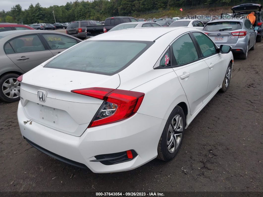 2017 Honda Civic Sedan Lx White vin: 19XFC2F51HE073509