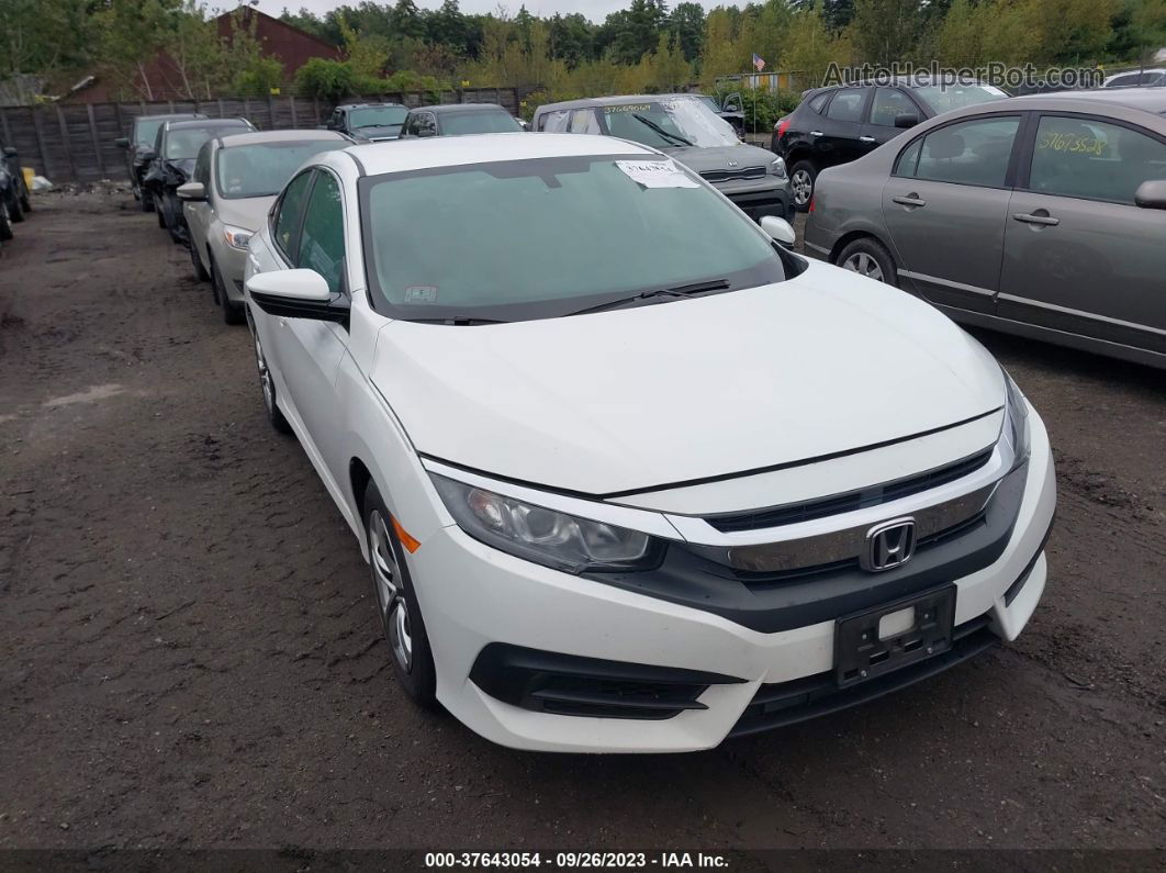 2017 Honda Civic Sedan Lx White vin: 19XFC2F51HE073509