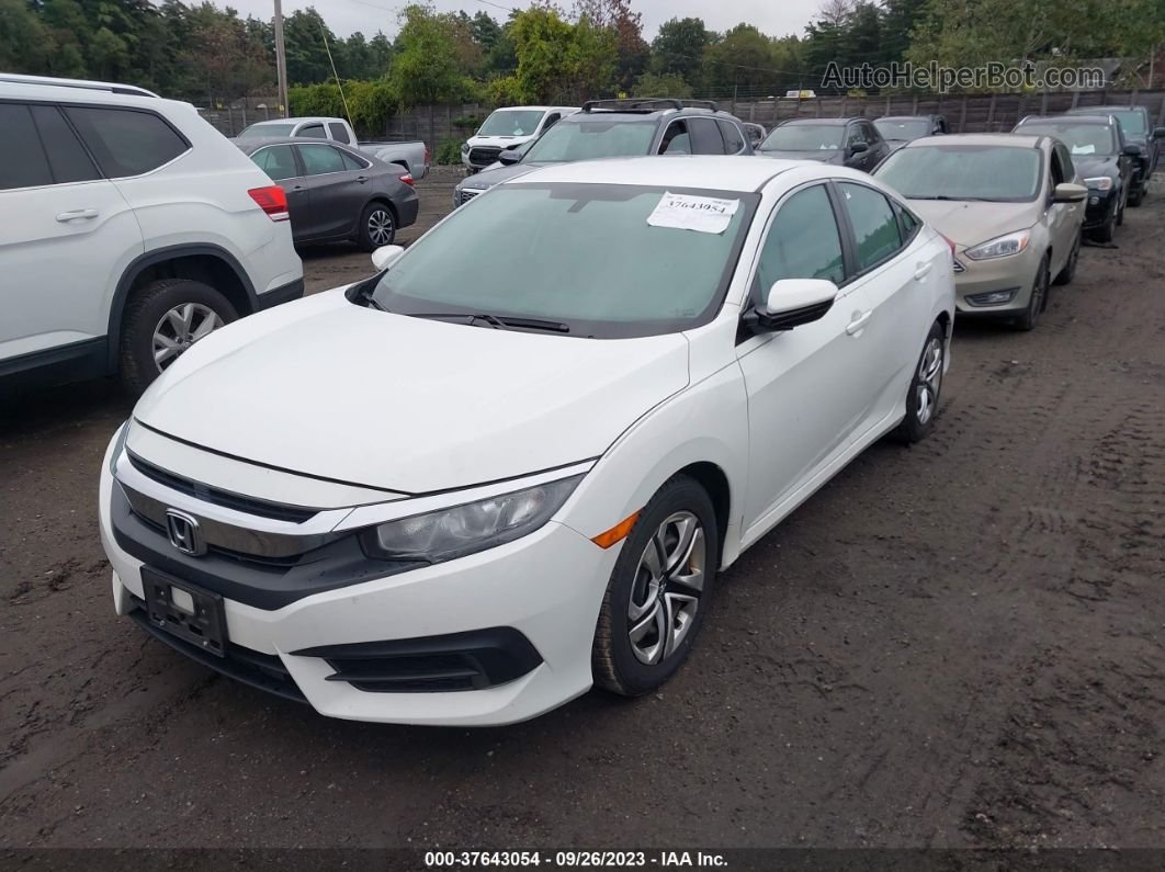 2017 Honda Civic Sedan Lx White vin: 19XFC2F51HE073509