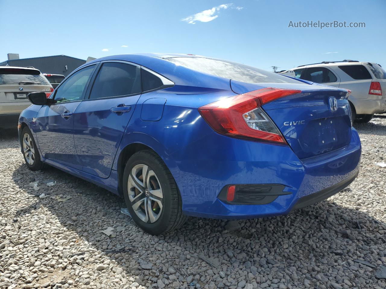 2016 Honda Civic Lx Blue vin: 19XFC2F52GE065501