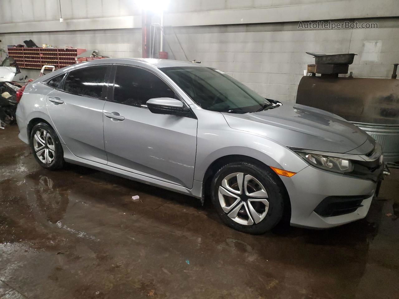 2016 Honda Civic Lx Silver vin: 19XFC2F52GE221035
