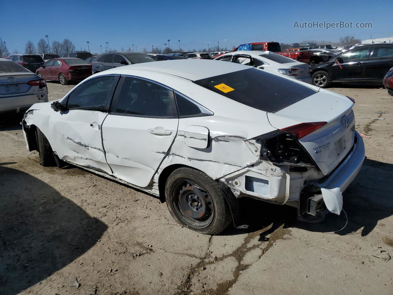 2017 Honda Civic Lx White vin: 19XFC2F52HE004635