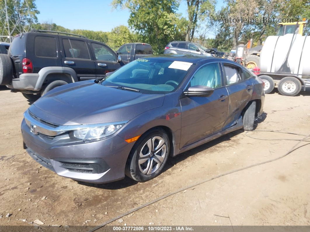 2017 Honda Civic Lx Gray vin: 19XFC2F52HE023671