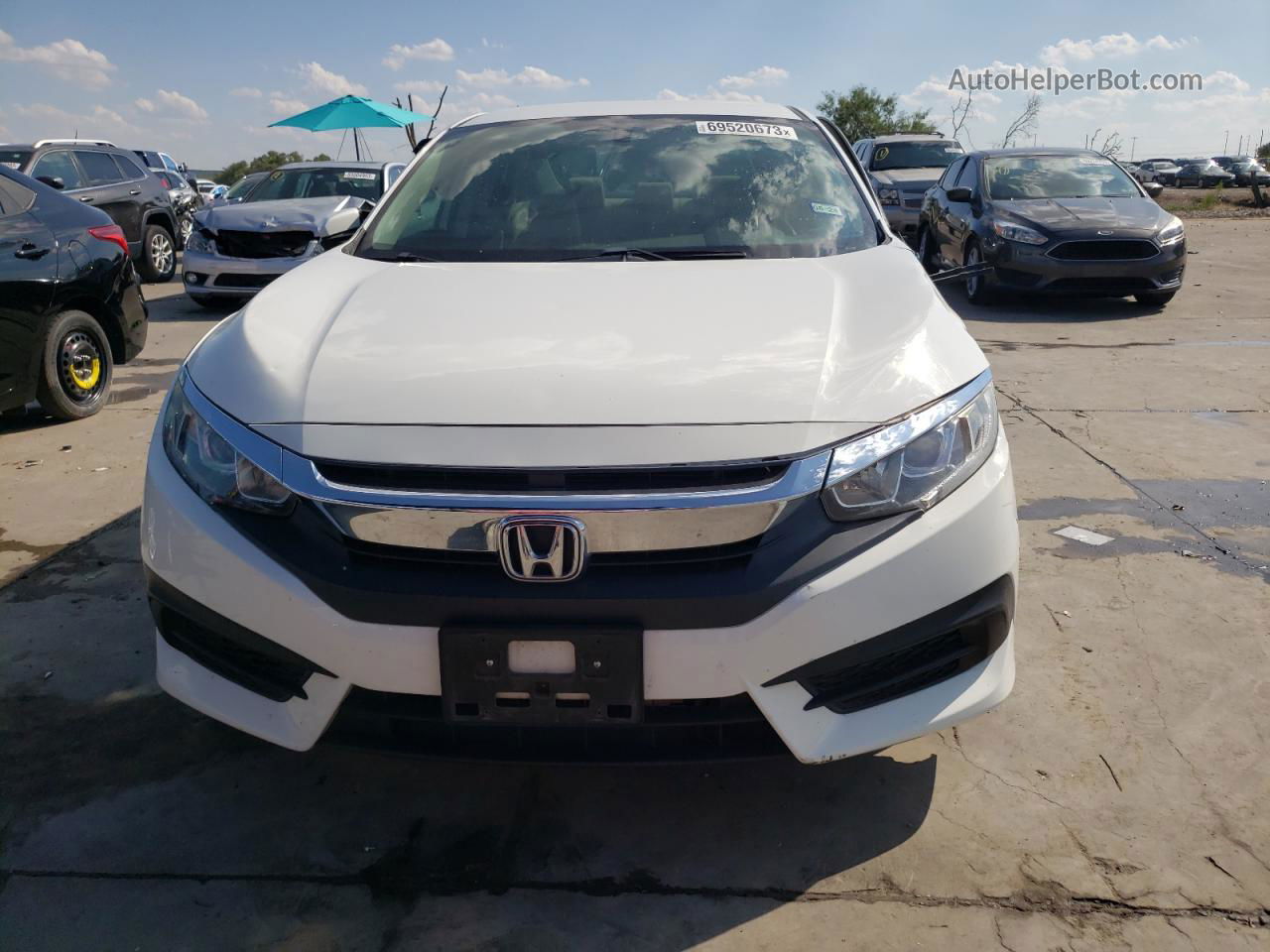 2017 Honda Civic Lx Белый vin: 19XFC2F52HE048330